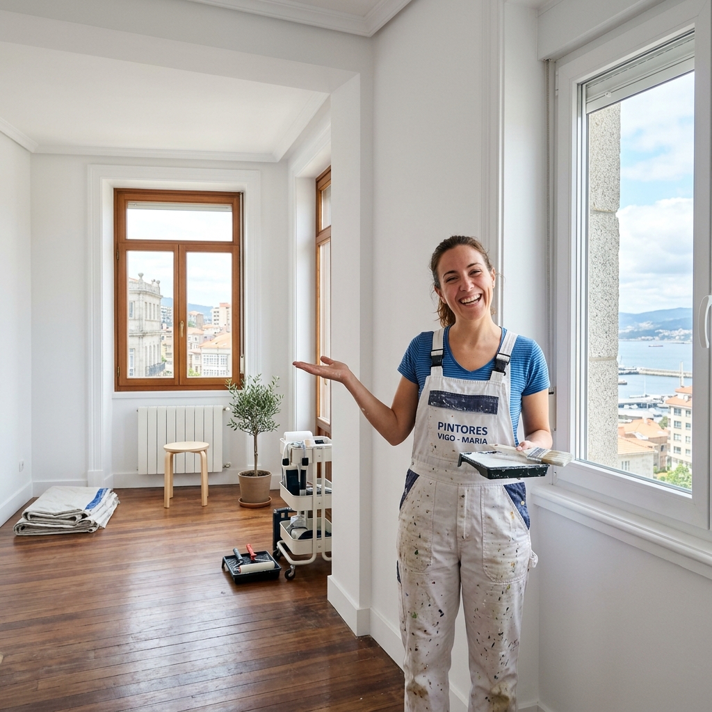 Pintor profesional de nuestro equipo en Vigo
